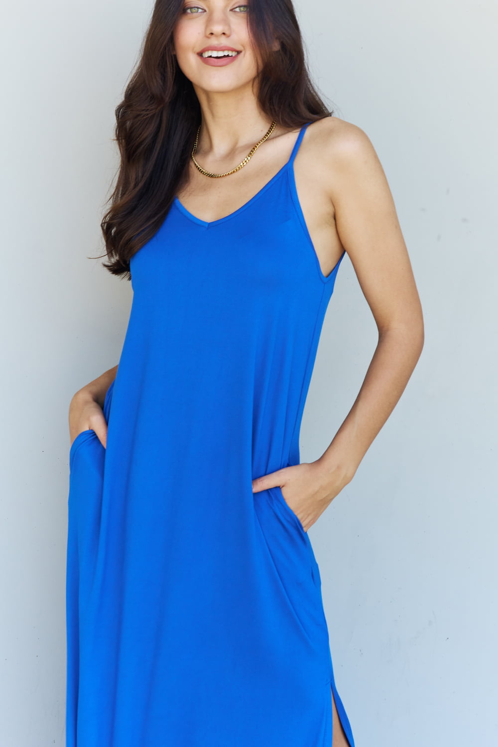 Good Energy Cami Maxi Dress | Royal Blue