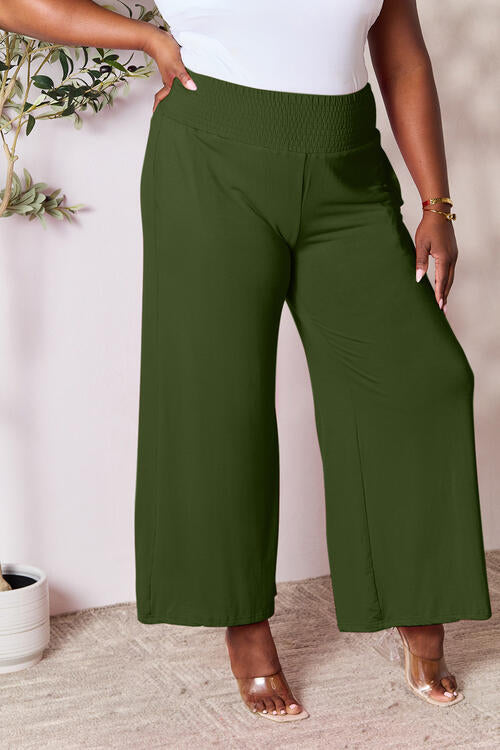 Smocked Wide Leg Pants | Multiple Colors