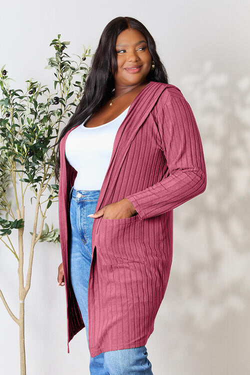 All Me Ribbed Open Front Cardigan | Multiple Colors