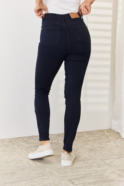 Work For It Garment Dyed Tummy Control Skinny Jeans | Judy Blue