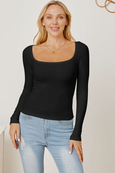 Back to the Basics Square Neck Top