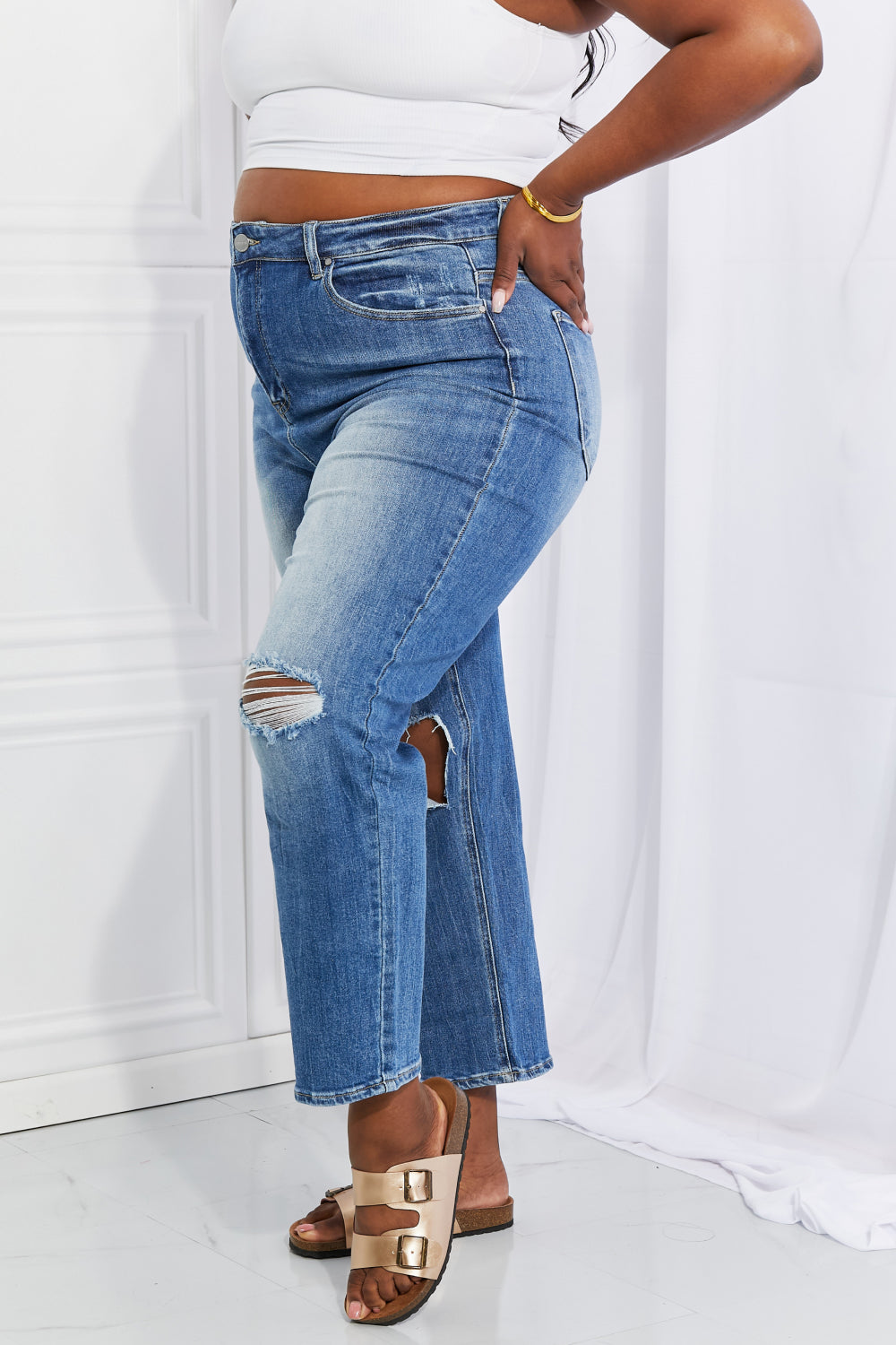 Emily High Rise Relaxed Jeans | Risen