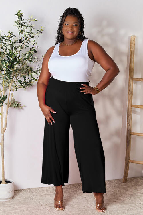 Smocked Wide Leg Pants | Multiple Colors