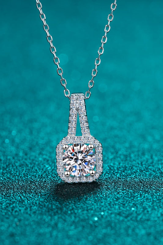 Moissanite Sterling Silver Necklace