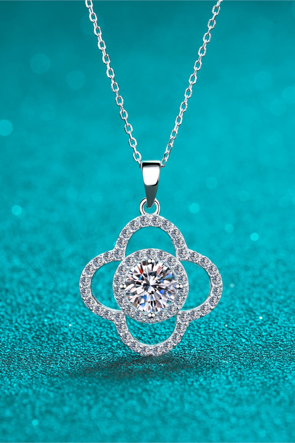 Circle of Life Moissanite Sterling Silver Necklace