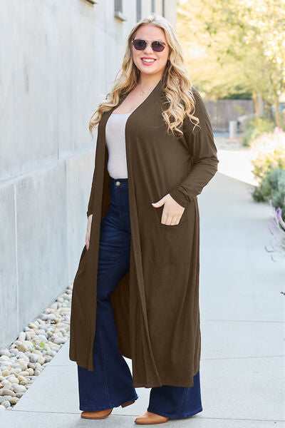 Open Front Long Sleeve Cover Up | Multiple Colors