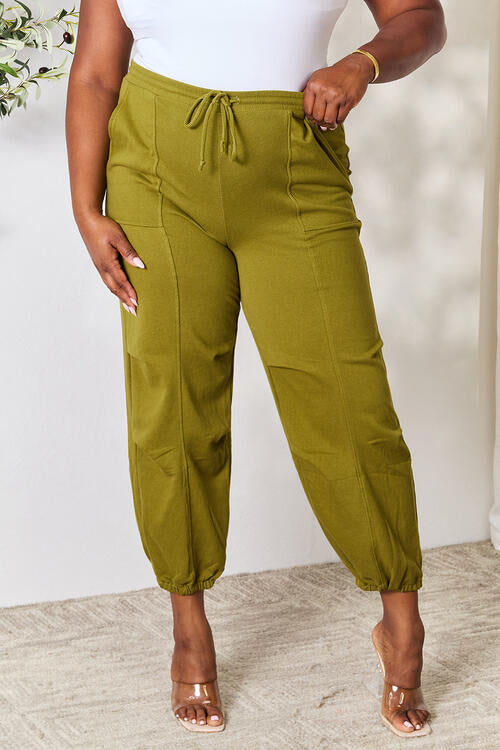 True Moss Drawstring Sweatpants