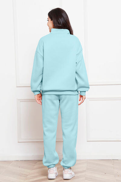 Brighten Up Half-Zip Sweatshirt & Pants Set | Multiple Colors