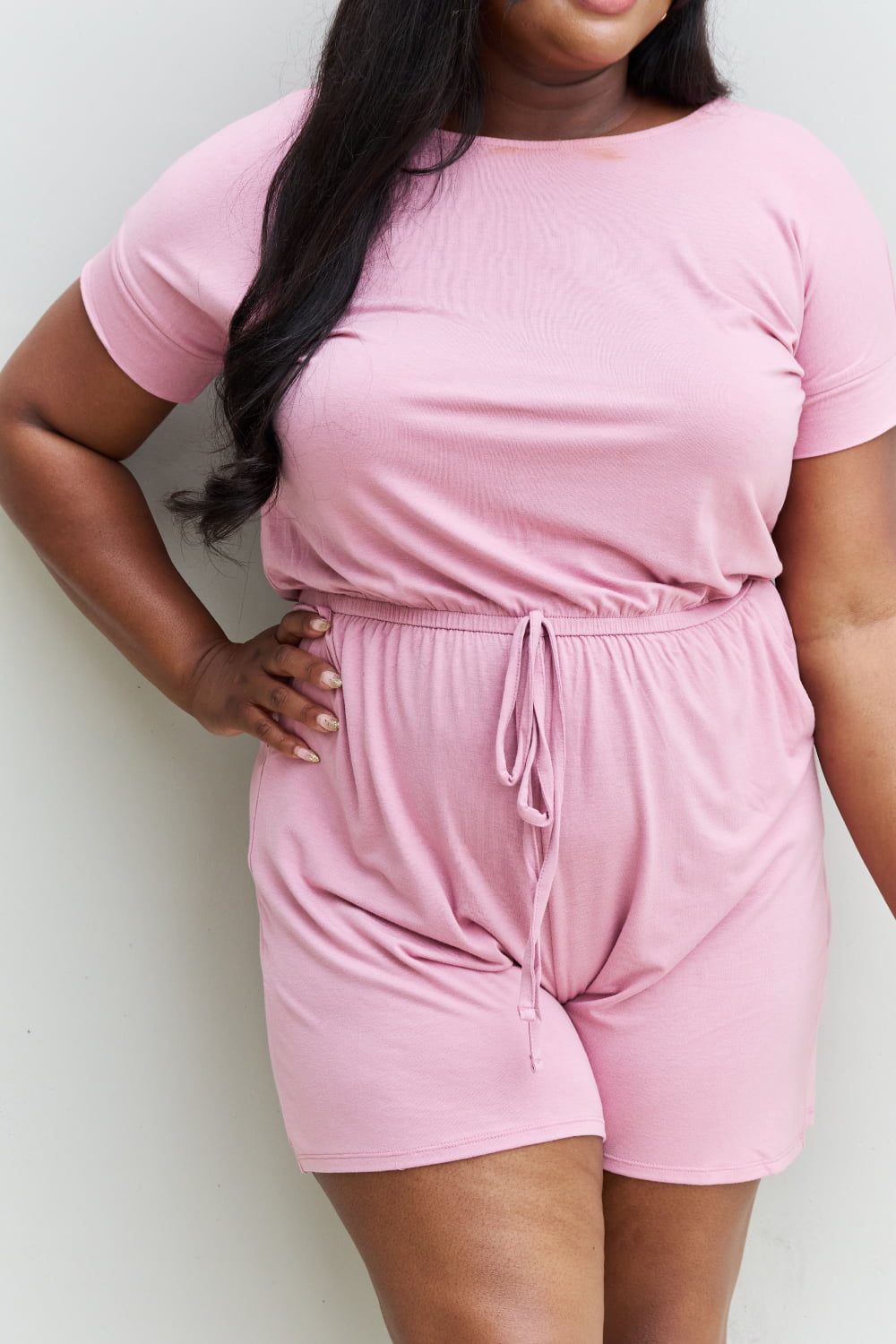 Chilled Out Romper | Light Carnation Pink