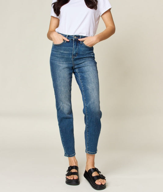 Eloise Tummy Control High-Waist Slim Jeans | Judy Blue
