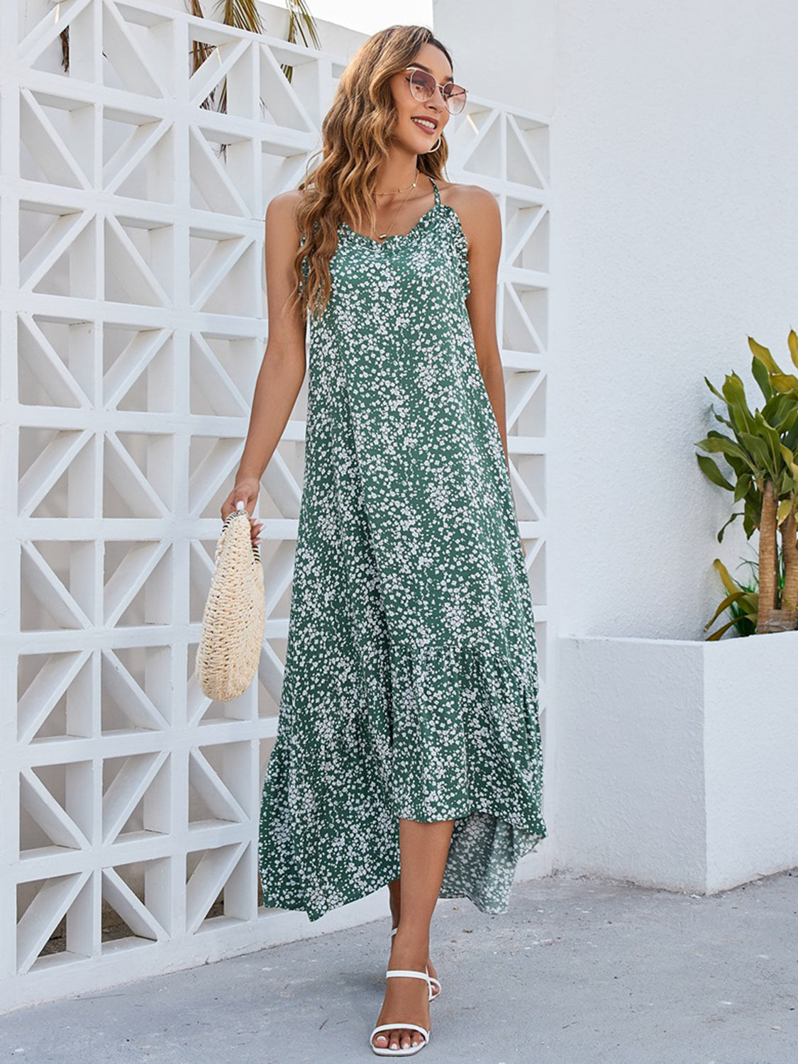 Ditsy Floral Midi Cami Dress – Bella Lia Boutique
