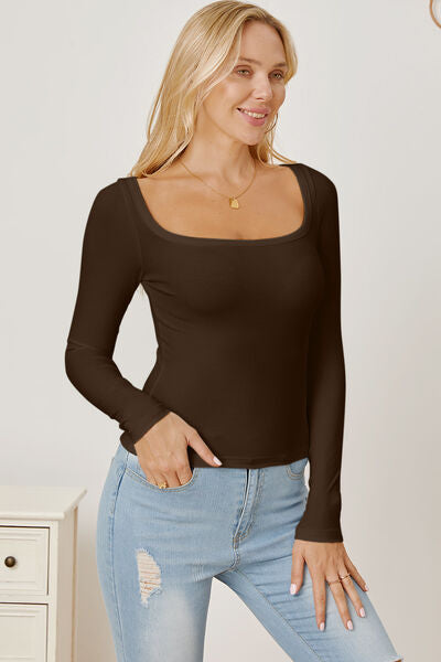 Back to the Basics Square Neck Top