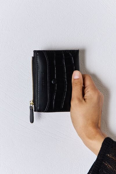 Textured Leather Mini Wallet | David Jones