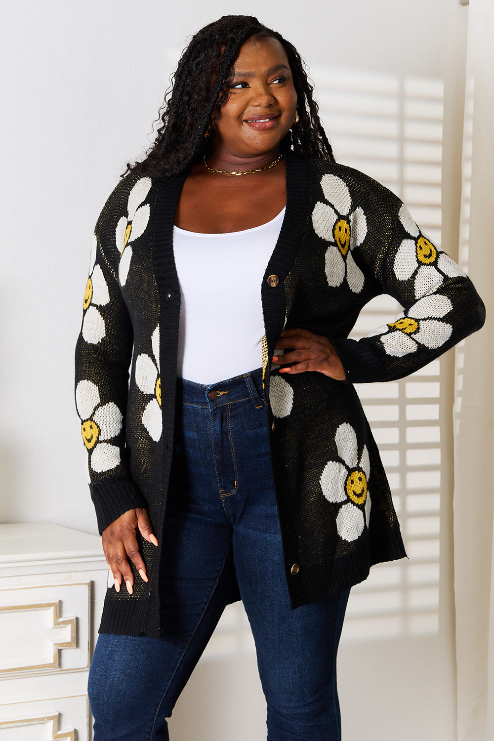 Floral Longline Cardigan