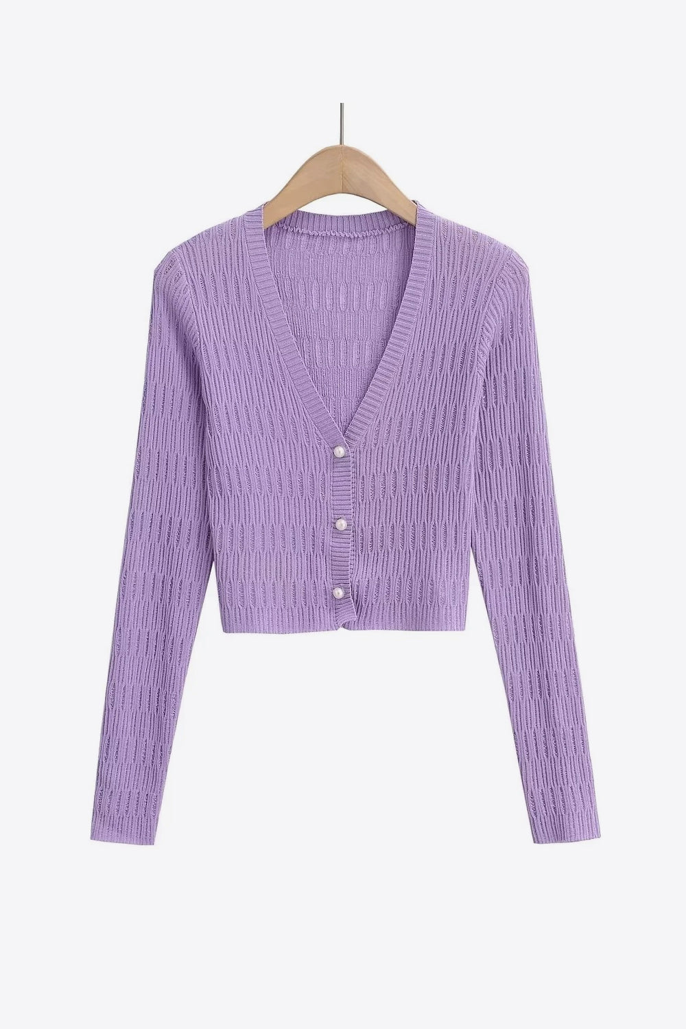 Lavender Fields Cropped Cardigan