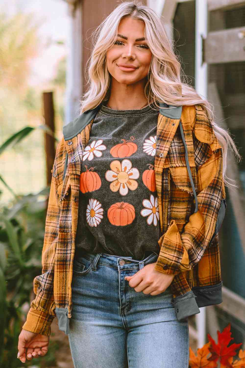 Fall for You Plaid Hooded Jacket