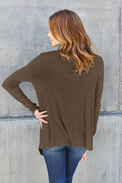 Back to the Basics Open Front Long Sleeve Cover Up