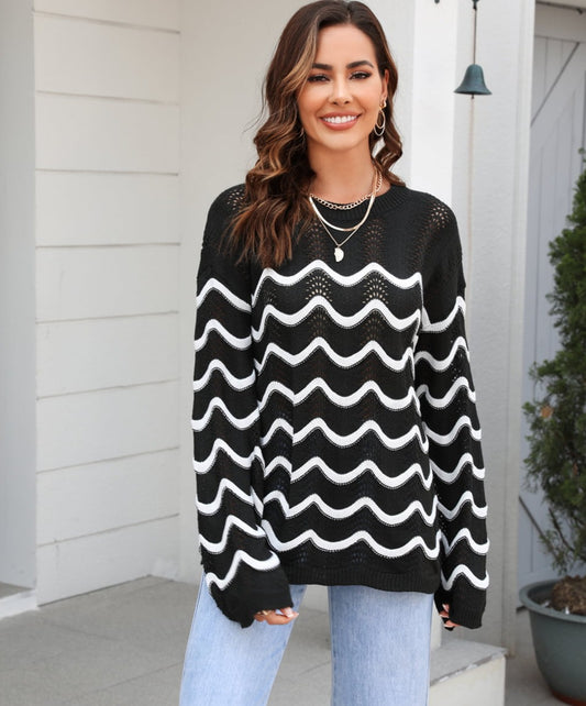 Wave Rider Long Sleeve Sweater