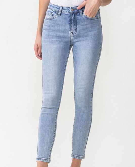 Talia High Rise Cropped Skinny Jeans | Lovervet