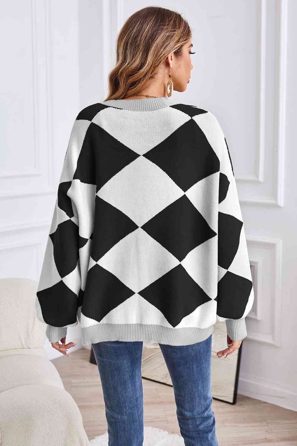 Geometric Lantern Cardigan | Multiple Colors