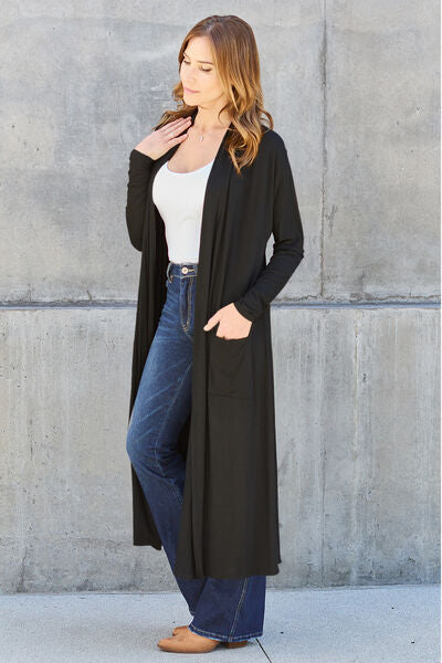 Open Front Long Sleeve Cover Up | Multiple Colors