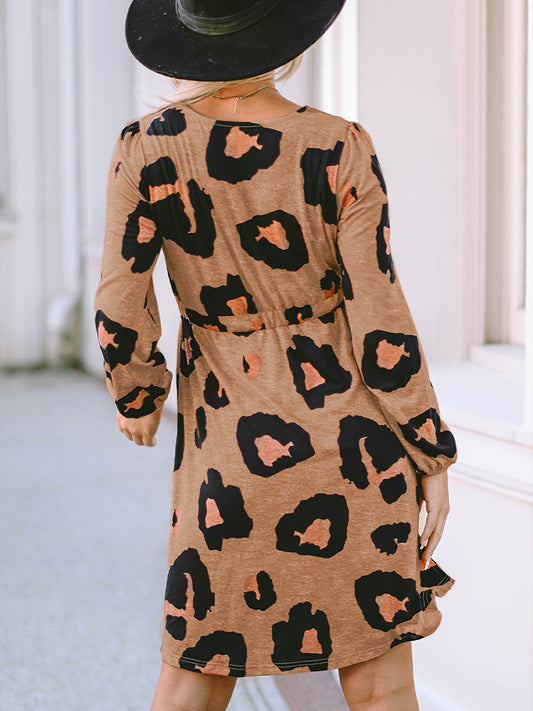Leopard Button-Up Dress