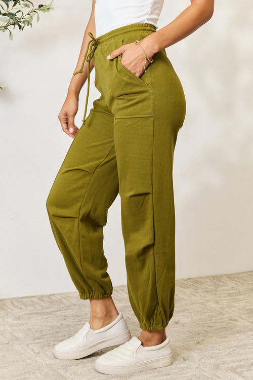 True Moss Drawstring Sweatpants