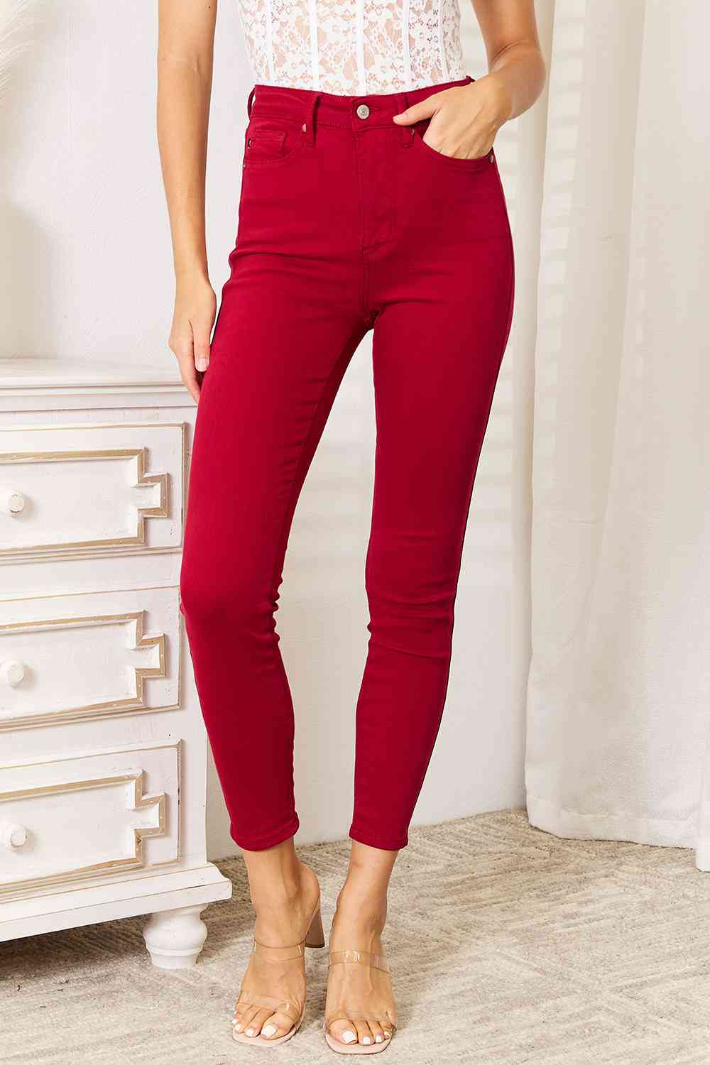 Scarlet High-Waisted Tummy Control Skinny Jeans | Judy Blue