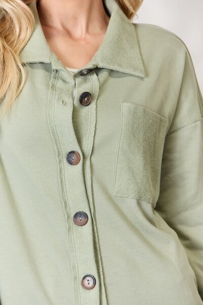 Perfect Fit Button Down Long Sleeve Top