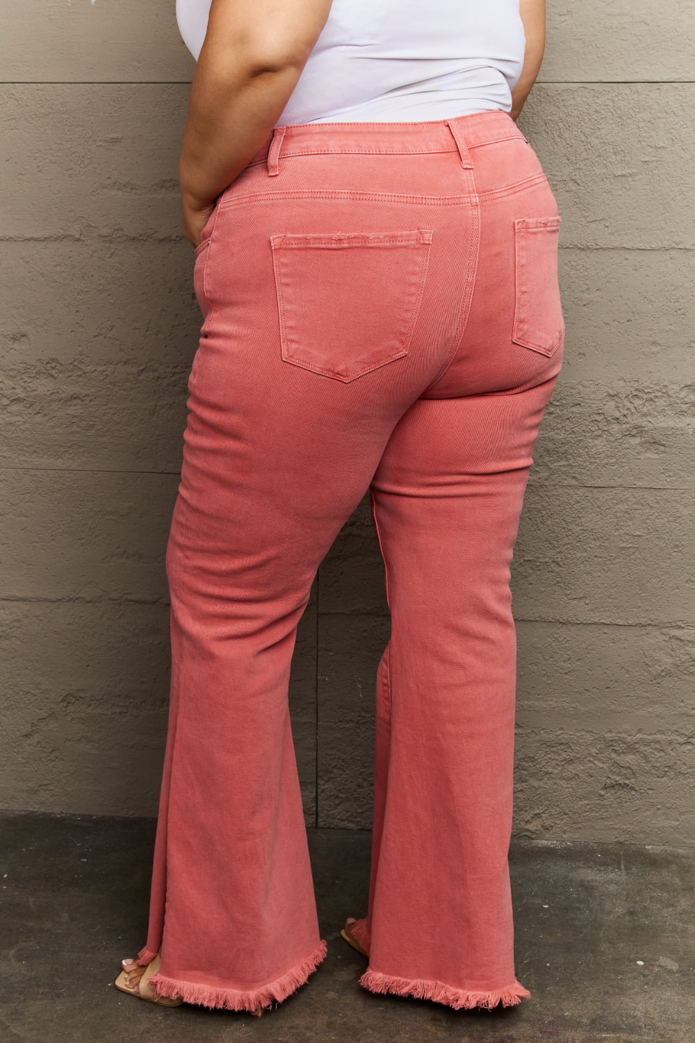 Bailey High-Waist Side Slit Flare Jeans | Risen
