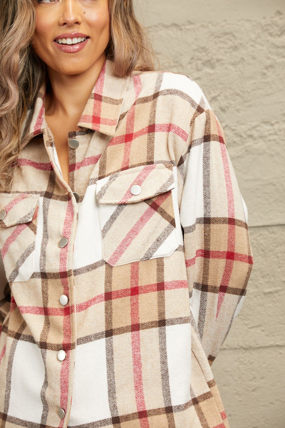 Dream on Dreamer Plaid Button-Up Shacket