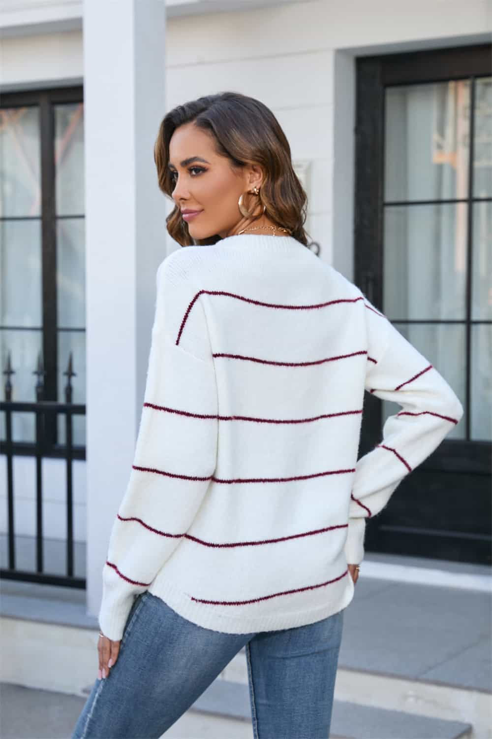 Striped Long Sleeve Sweater