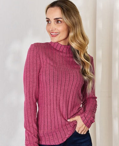 Ribbed Long Sleeve Top