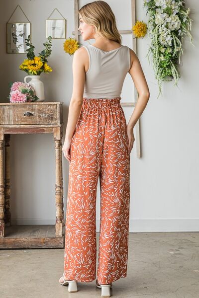 Dainty Floral Casual Pants