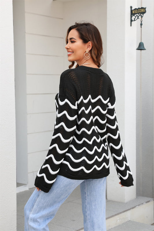 Wave Rider Long Sleeve Sweater