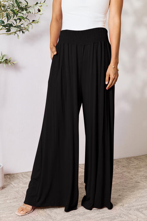 Smocked Wide Leg Pants | Multiple Colors