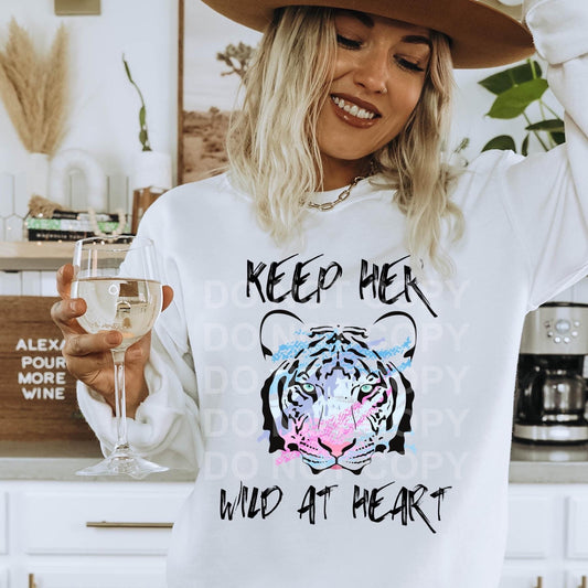 Keep Her Wild at Heart Graphic Tee or Sweatshirt - Bella Lia Boutique