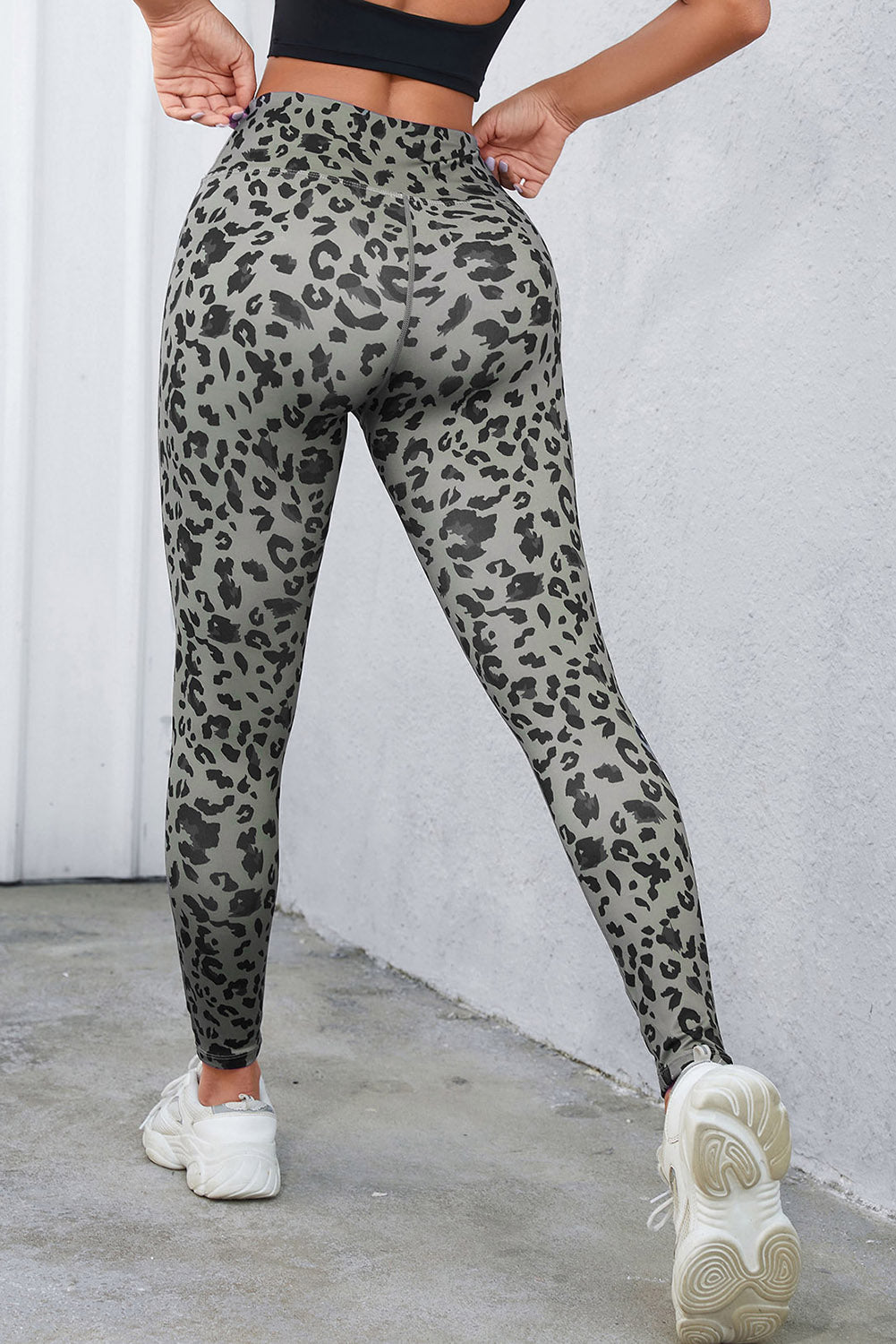 Leopard Wide Waistband Leggings