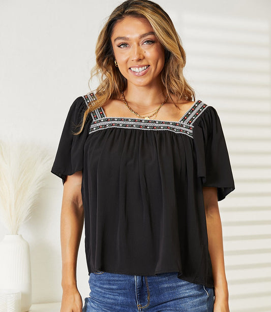 Changing Seasons Puff Sleeve Top