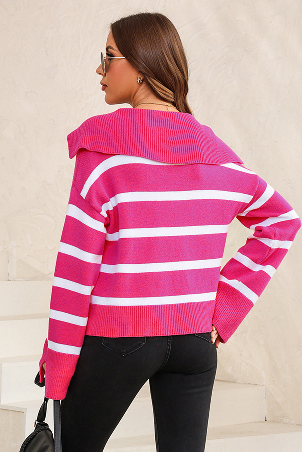 Cuddle in Comfort Striped Sweater | Multiple Colors