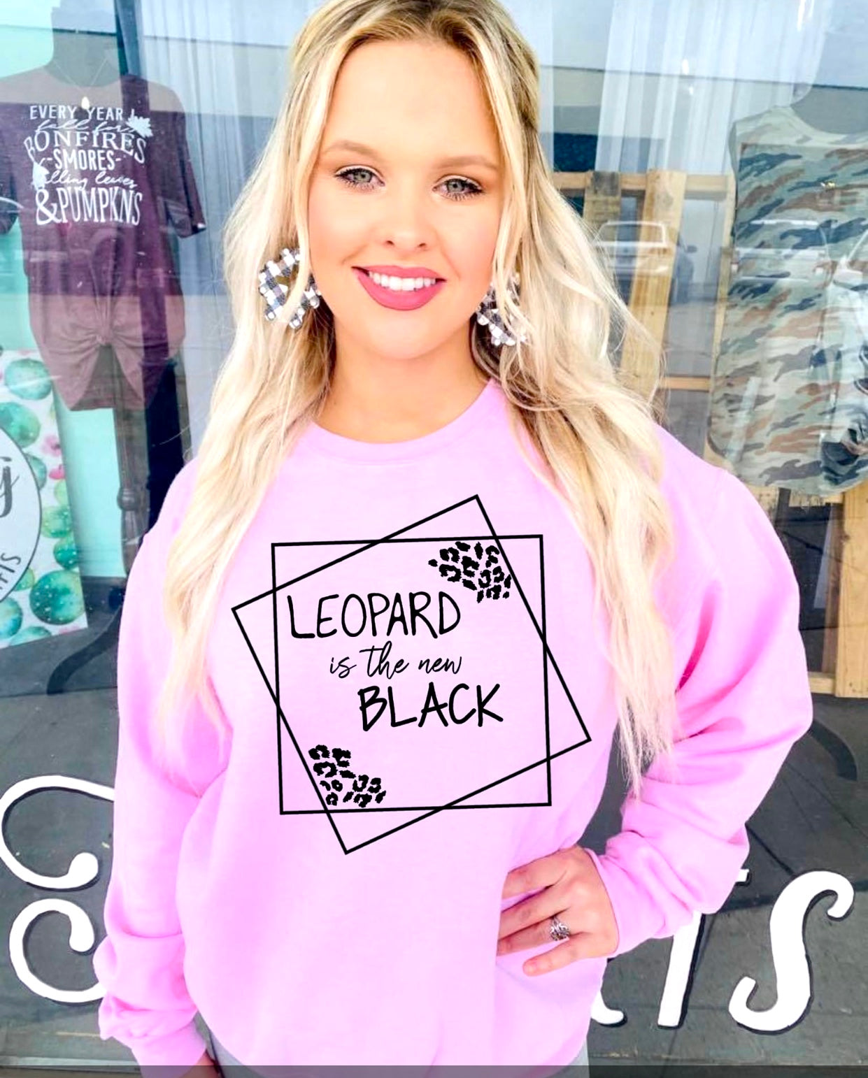 Leopard is the New Black Adult Unisex Sweatshirt - Bella Lia Boutique