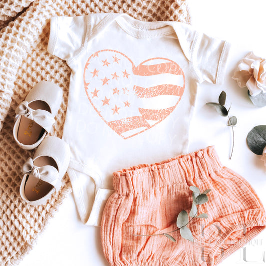 America Love Infant One-Piece - Bella Lia Boutique