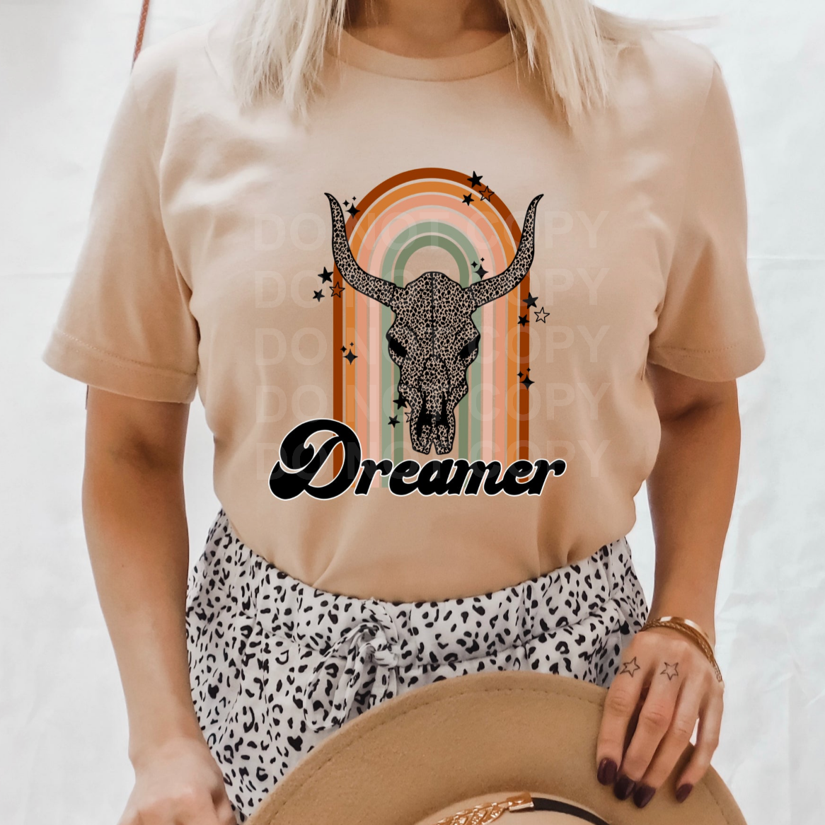 Boho Dreamer Skull Graphic Tee or Sweatshirt - Bella Lia Boutique
