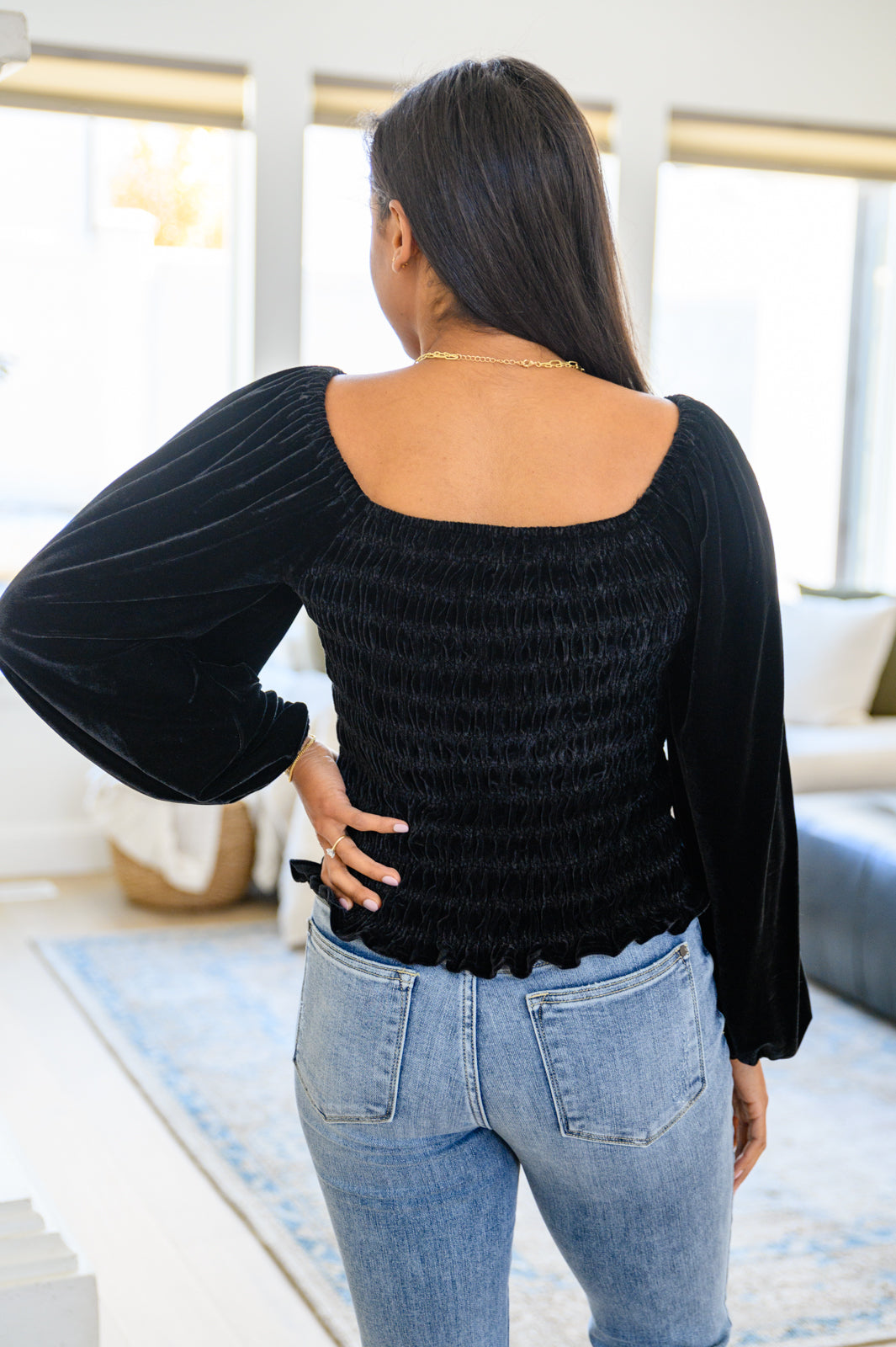 Believe In Miracles Top | Black - Bella Lia Boutique