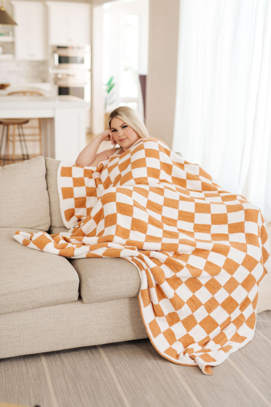 Penny Blanket | Single Cuddle Size | Copper Check