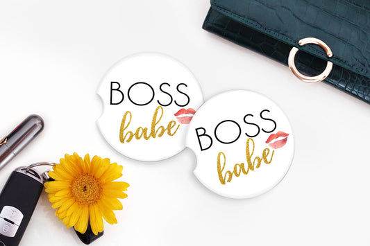 Boss Babe Car Coasters - Bella Lia Boutique