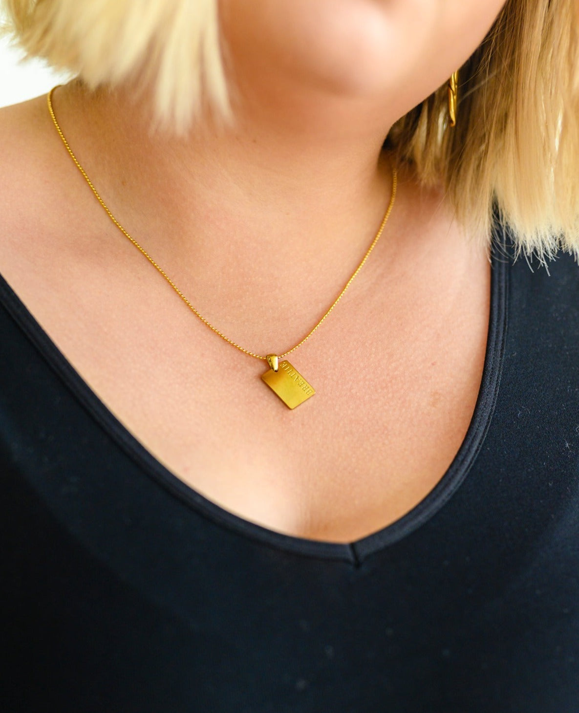 Breathe Pendent Necklace