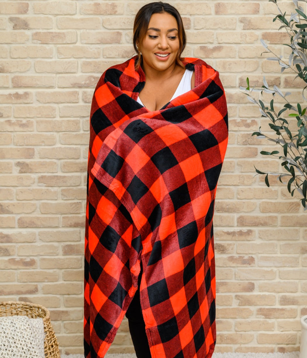 Buffalo Plaid Blanket | Red & Black
