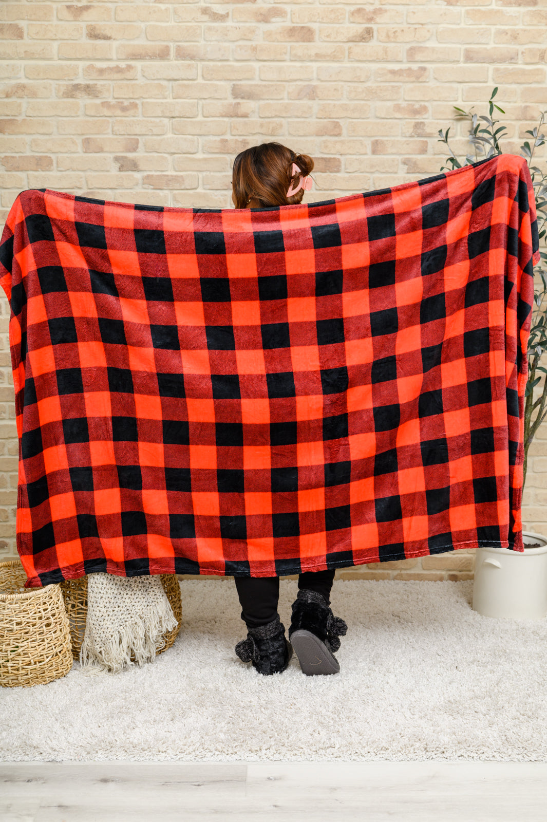 Buffalo Plaid Blanket | Red & Black