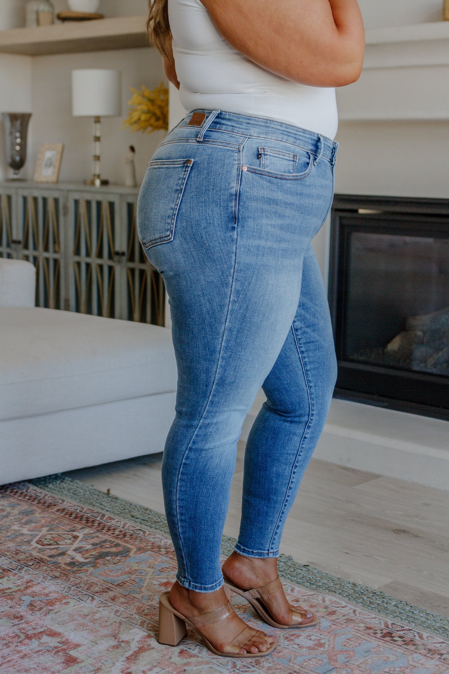 Catherine Mid-Rise Vintage Skinny Jeans | Judy Blue
